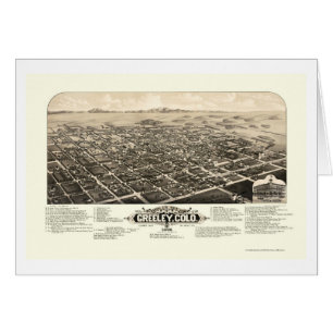 Greeley, panoramische Karte Co - 1882