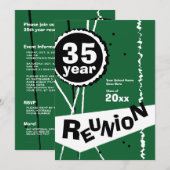 Green35-Jahres-Wiedersehen-Einladung Einladung (Vorne/Hinten)