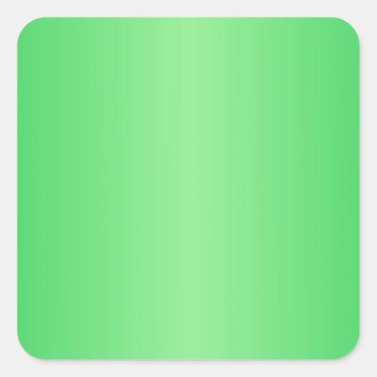 Green3- Dunkle Pastellgrün und hellgrüne Farbe Quadratischer Aufkleber (Vorderseite)