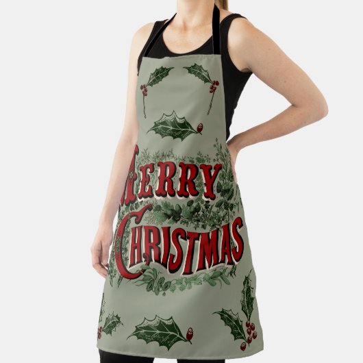 Green 1876 Frohe Weihnachten Schürze (InSitu)