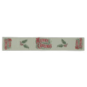 Green 1876 Merry Christmas Großer Tischläufer (Horizontal)