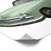 Green 1950 Chevrolet Coupe Poster. Poster (Ecke)