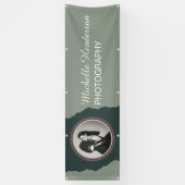Green 1 Foto Promotional Business Name Banner (Vertikal)