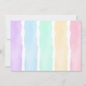 Green 1. Geburtstag Donut Party Foto Einladung (Rückseite)