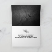 Green 2025 Graduation Cap on Black Rock Karte (Innenseite)