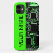 Green 2 "Name" iPhone Gehäuseseite grün Case-Mate iPhone Hülle (Rückseite)