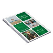 Green 3-Foto Fun Boxes Class Year Notebook Notizblock (Rechte Seite)
