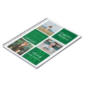 Green 3-Foto Fun Boxes Class Year Notebook Notizblock (Linke Seite)