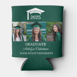 Green 3 Foto Graduation Cap Class 2025 Dosenkühler