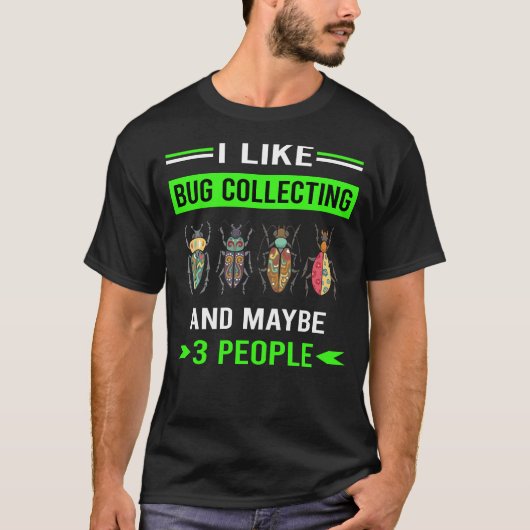 Green 3 People Bug Collections Insect Bugs T-Shirt (Vorderseite)