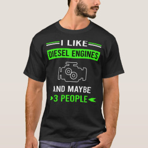 Green 3 People Diesel Motor T-Shirt