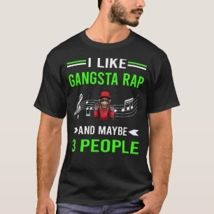 Green 3 People Gangsta Rap Rapping Rapper T-Shirt