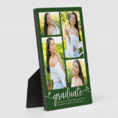 Green 4 Foto Abschluss Moderne Kalligraphie Herz Fotoplatte (Seite)