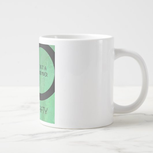 Green 50 Decade Geburtstag Jumbo-Tasse (Rechts)