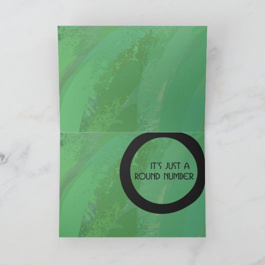 Green 50 Decade Geburtstag Karte (Innenseite)