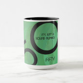 Green 50 Decade Geburtstag Tasse (Zentrum)