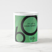 Green 60 Decade Geburtstag Jumbo-Tasse (Vorderseite)