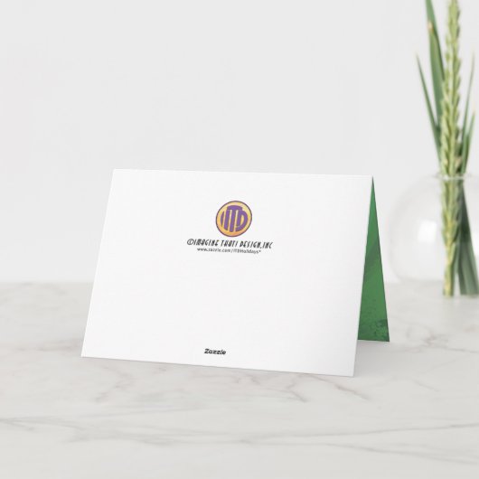 Green 60 Decade Geburtstag Karte (Rückseite)