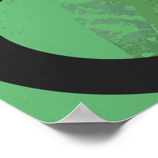 Green 60 Decade Geburtstag Poster (Ecke)