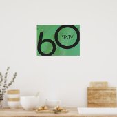 Green 60 Decade Geburtstag Poster (Küche)