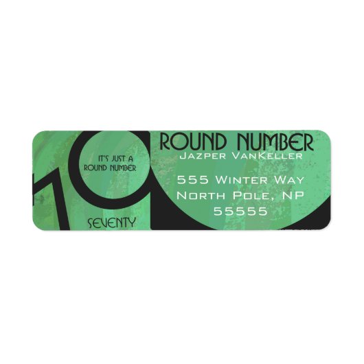 Green 70 Decade Geburtstag (Vorne)