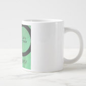 Green 70 Decade Geburtstag Jumbo-Tasse (Rechts)