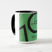 Green 70 Decade Geburtstag Tasse (Vorderseite Links)