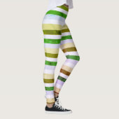 Green 7 Blue Stripes Leggings (Rechts)