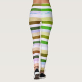 Green 7 Blue Stripes Leggings (Rückseite)