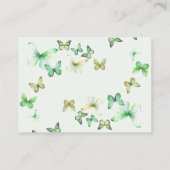 Green A Little Butterfly Baby Duschdusche Windelwa Begleitkarte (Rückseite)