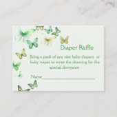 Green A Little Butterfly Baby Duschdusche Windelwa Begleitkarte (Vorderseite)