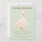 Green A Silly Goose How Big Is Her Belly  Einladung (Vorderseite)