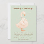 Green A Silly Goose How Big Is Her Belly  Einladung (Rückseite)