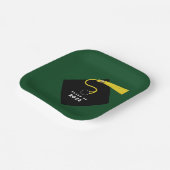 Green Abschluss 2025 Party Pappteller (Gewinkelt)