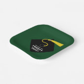 Green Abschluss 2025 Party Pappteller (Gewinkelt)