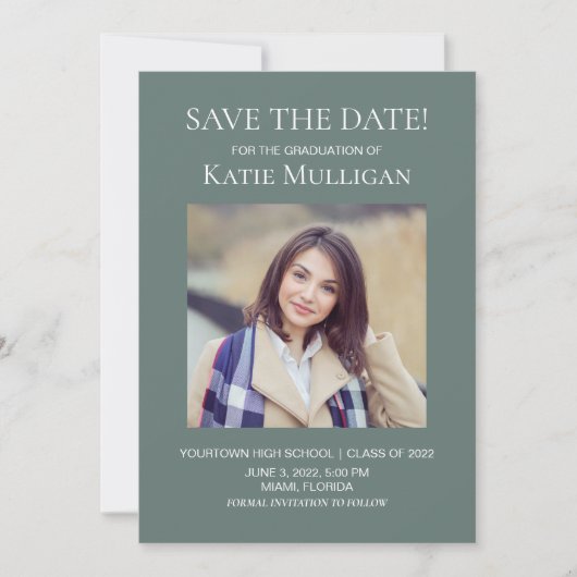 Green Abschluss 2 Foto Rett Date Class 2022 (Vorderseite)