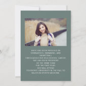 Green Abschluss 2 Foto Rett Date Class 2022 (Rückseite)