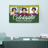 Green Abschluss 3 Foto Fett Script Modern Einfach Banner (Messeveranstaltung)