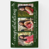 Green Abschluss 3 Foto Moderne Kalligraphie Herz Banner (Vertikal)