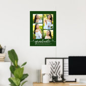 Green Abschluss 4 Foto Script Heart Modern Girl Poster (Heimbüro)