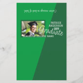 Green Abschluss Candy Bar Bar Wrapper Flyer (Vorne)