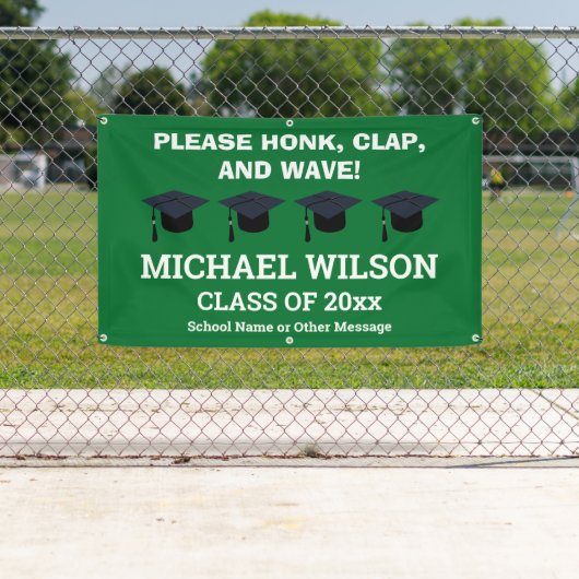 Green Abschluss Herzlichen Glückwunsch Graduate Pa Banner (Insitu)