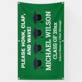 Green Abschluss Herzlichen Glückwunsch Graduate Pa Banner (Vertikal)