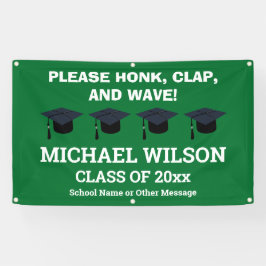 Green Abschluss Herzlichen Glückwunsch Graduate Pa Banner