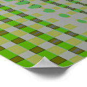 Green Abstract Art 1003 Poster (Ecke)