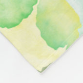 Green abstract art Magical wallpaper Fleecedecke (Ecke)