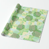 Green abstract art Magical wallpaper Geschenkpapier (Ungerollt)