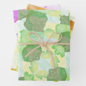 Green abstract art Magical wallpaper Geschenkpapier Set (Beispiel)