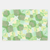 Green abstract art Magical wallpaper Geschenkpapier Set (Vorderseite)