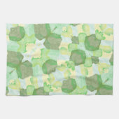 Green abstract art Magical wallpaper Geschirrtuch (Horizontal)